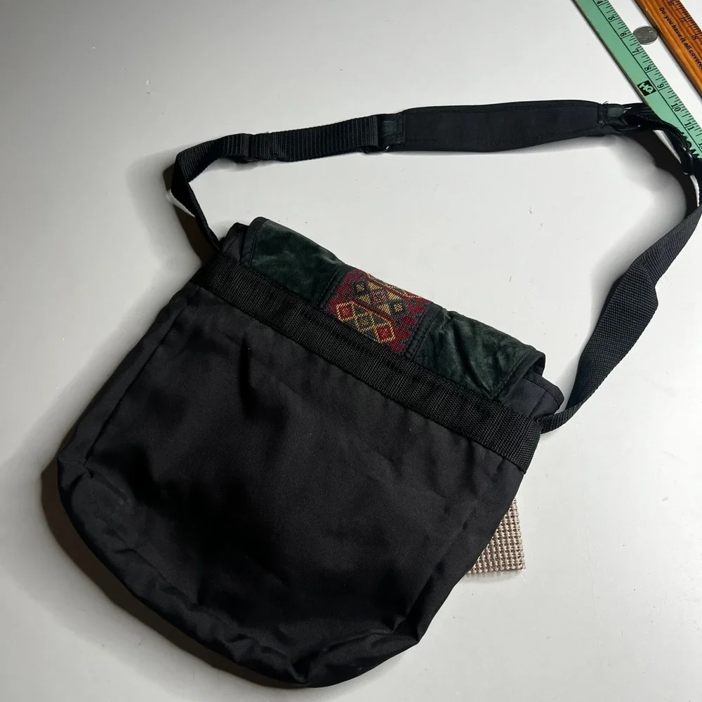 West Ridge Designs Messenger Bag Suede Southwest Tribal Crossbody Portland Made